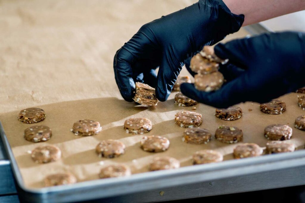 extraction specialist preparing cannabis edibles